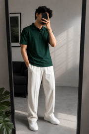 Wide-Leg Baggy Trousers