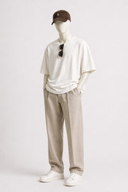 Wide-Leg Baggy Trousers