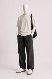 Wide-Leg Baggy Trousers