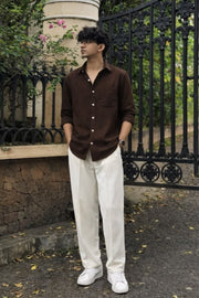 Wide-Leg Baggy Trousers