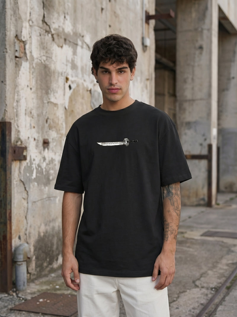 Anime Graphic Drop Shoulder Tee