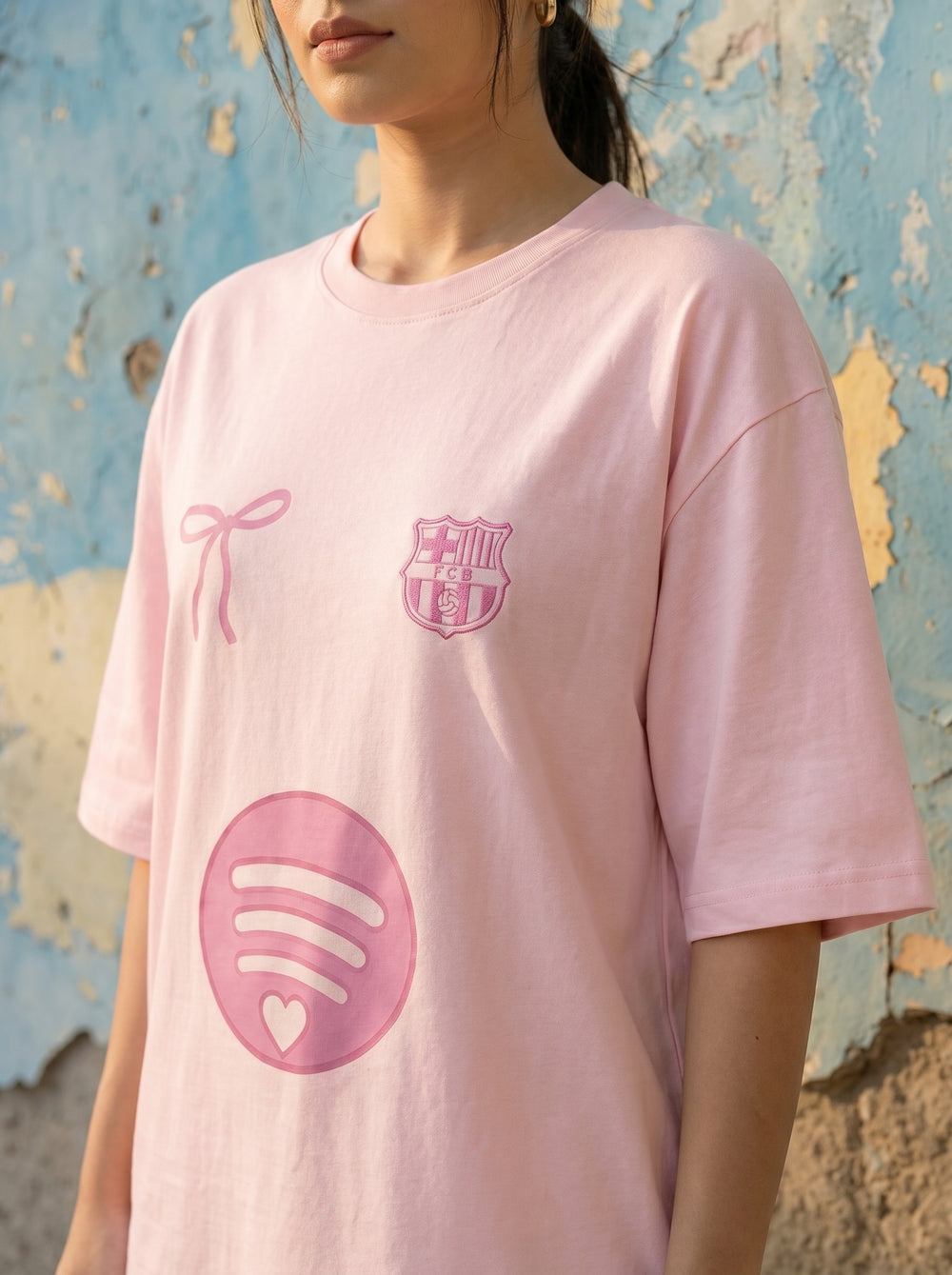 Pink Aesthetic Oversized Tee