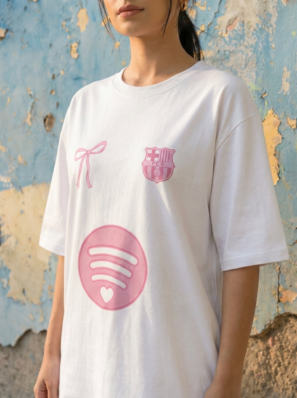 Pink Aesthetic Oversized Tee