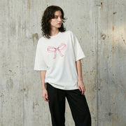 Minimalist Bow Oversized T-Shirt