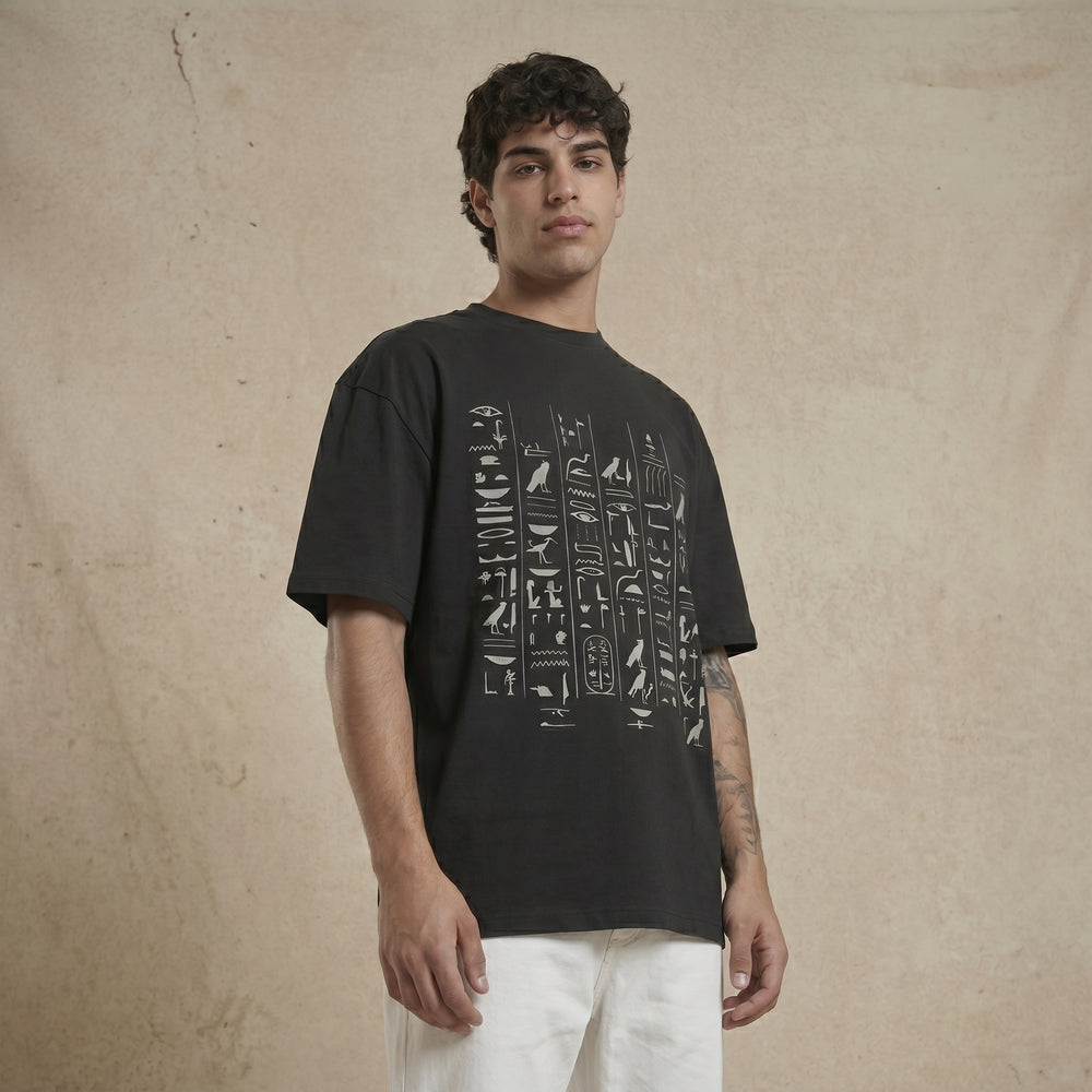 Ancient Egypt Hieroglyph Oversized T-Shirt