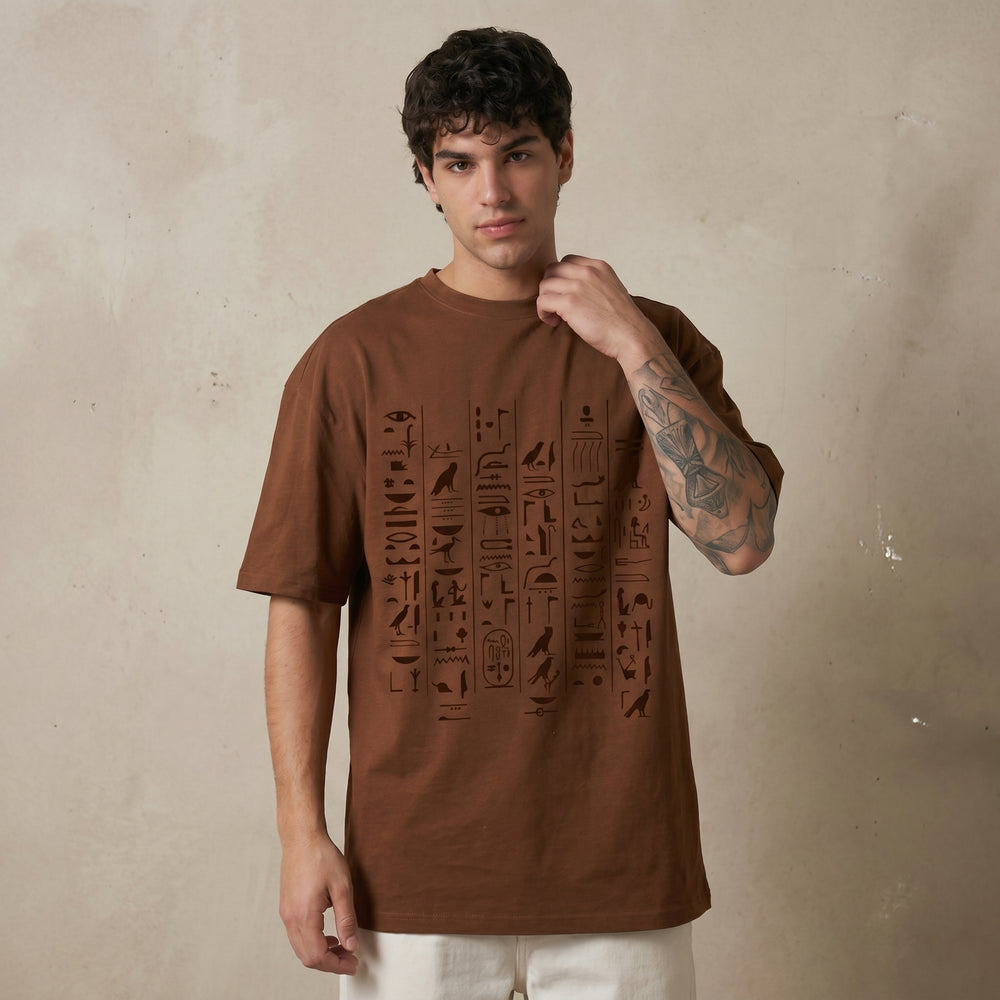 Ancient Egypt Hieroglyph Oversized T-Shirt