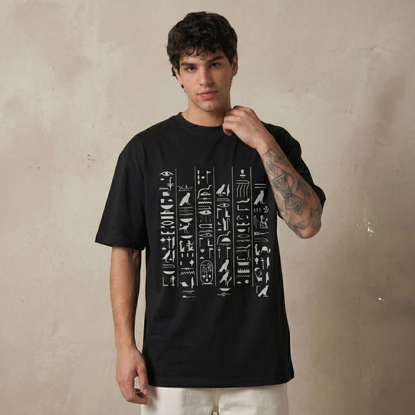 Ancient Egypt Hieroglyph Oversized T-Shirt