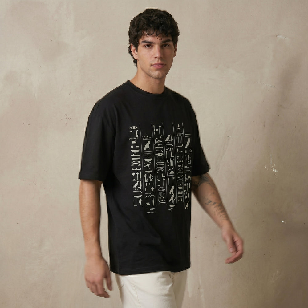 Ancient Egypt Hieroglyph Oversized T-Shirt