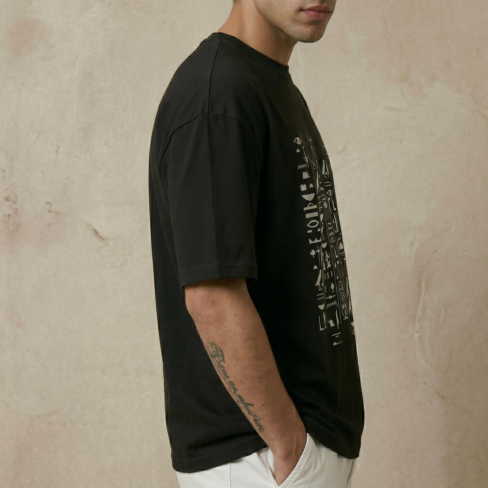 Ancient Egypt Hieroglyph Oversized T-Shirt